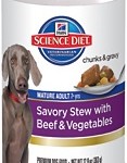 Hill's Science Diet Mature Adult Savory Stew with Beef & Vegetables
