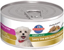 Hill's Science Diet Small & Toy Puppy Savory Stew with Chicken & Vegetables